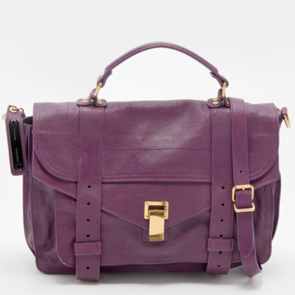 Proenza Schouler Lambskin Medium PS1 Satchel in Purple Rain